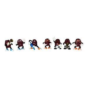 Hardees Vintage Lot of 7 California Raisins Figures Plastic 1989 Musicians EUC